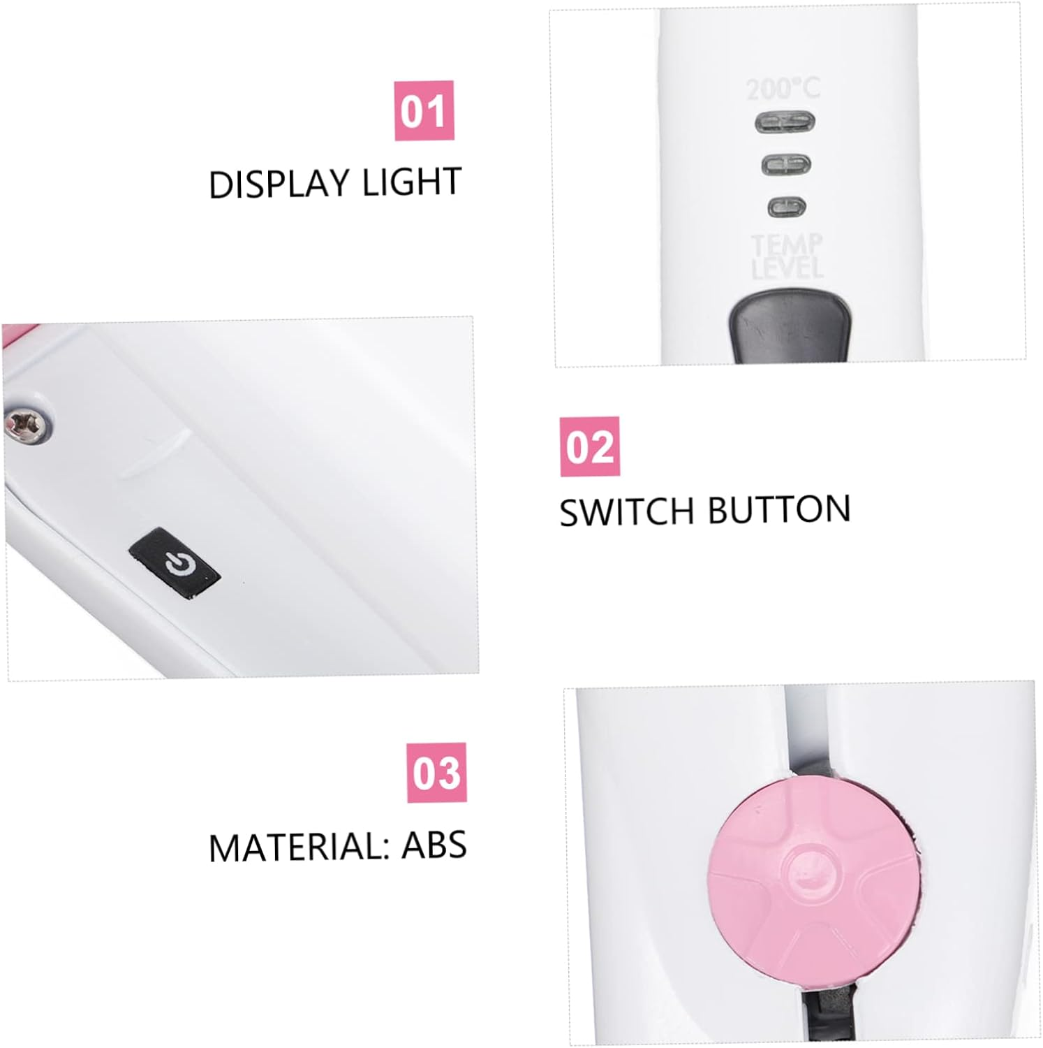 KAILIKETIY Inspired Mini Hair Straightener Curler Cordless Rechargeable Wireless Travel for Women Men image number 3