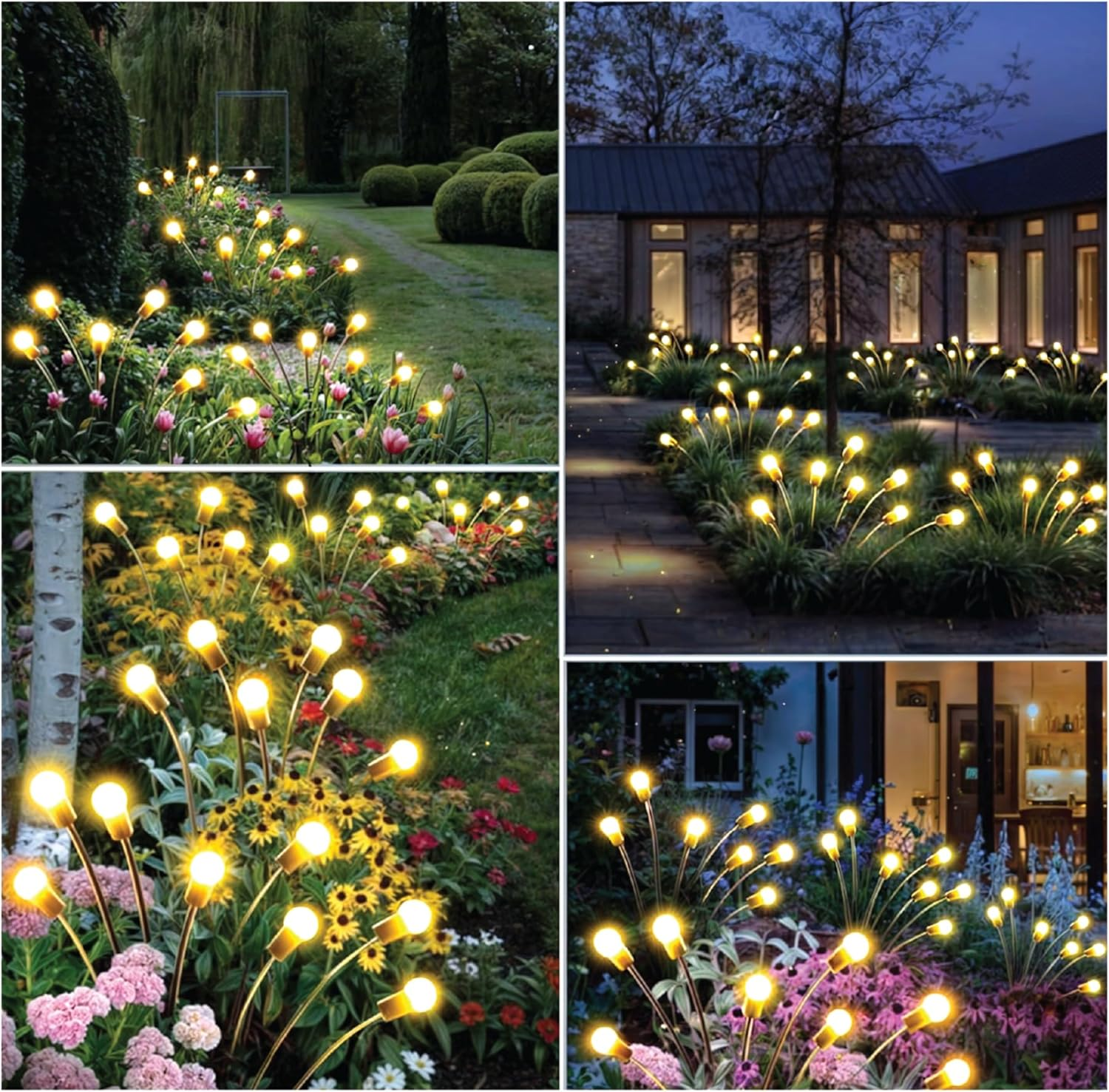 25Th Hour Solar Firefly Garden Lights Warm White image number 3