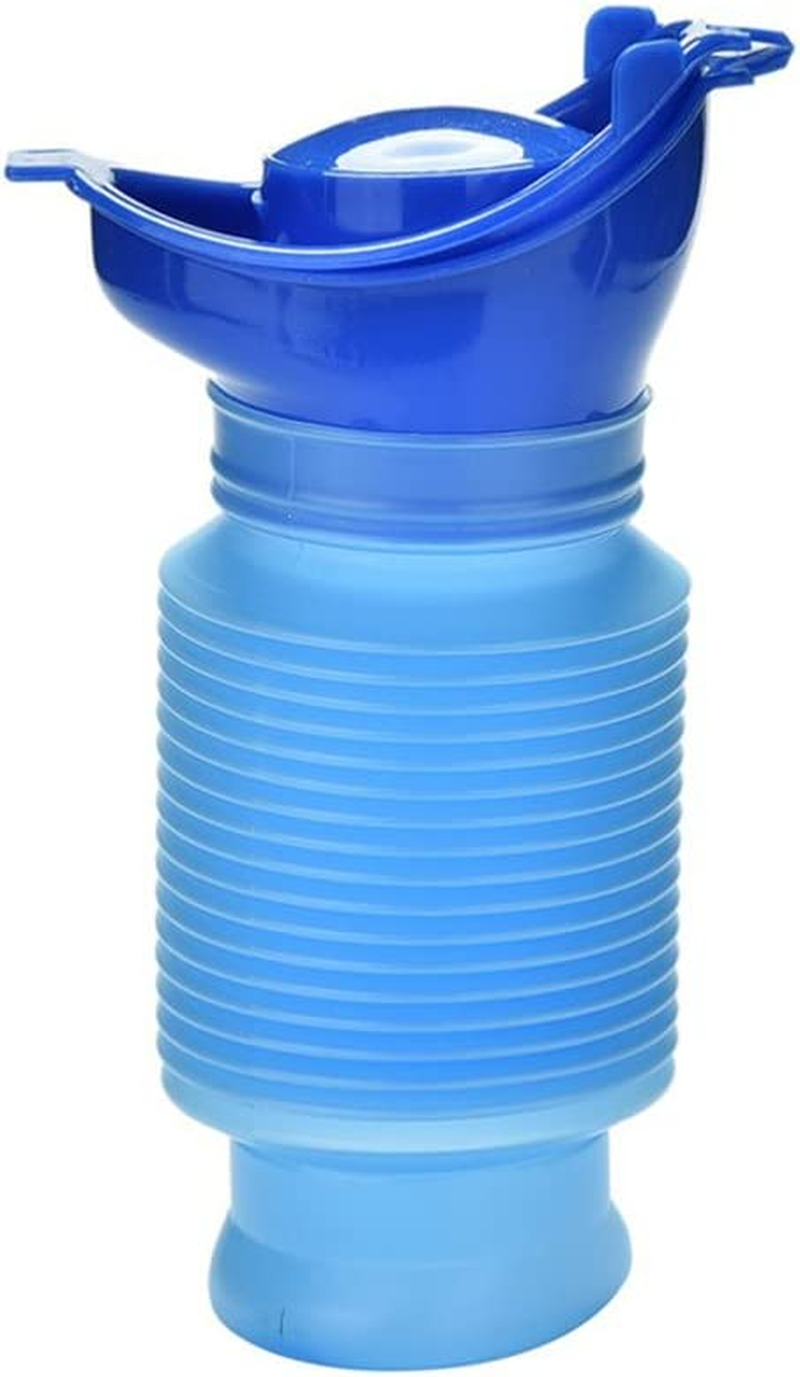 Emergency Urinal 750 Ml,Portable Mini Outdoor Camping Travel Shrinkable Personal Mobile Toilet Potty Pee Bottle for Kids Adult