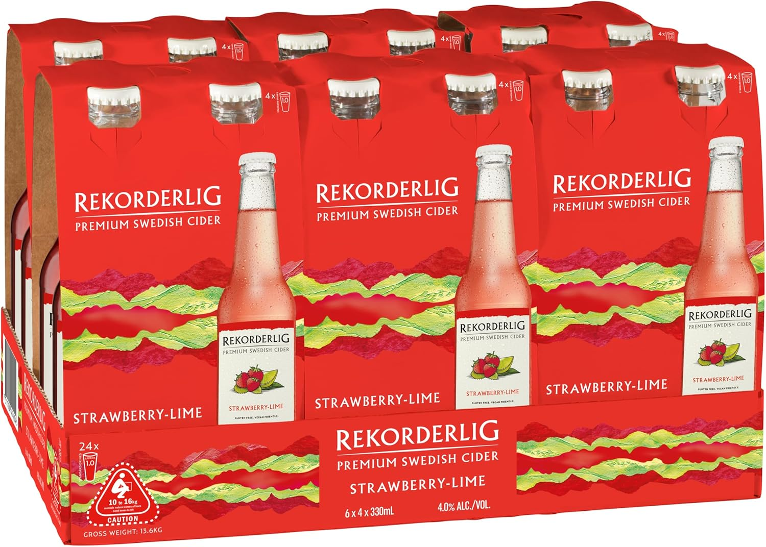 Rekorderlig Strawberry & Lime 330Ml Bottle, 24 Pack image number 3