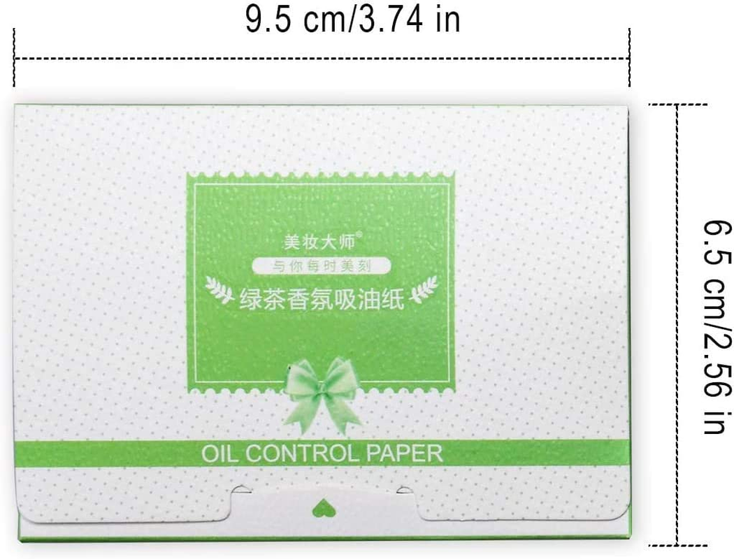 200 Sheets Oil Blotting Paper, Bamboo Charcoal and Green Tea Facial Oil Absorbing Sheets, Top Handy Portable Oil Absorbing Tissues for Skin Care or Make Up(2 Pack) image number 3