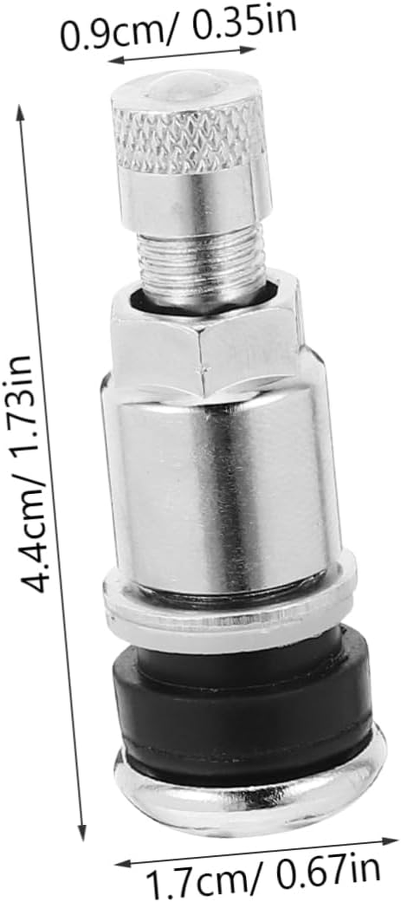 VALICLUD 10Pcs Bolt-In Metal Valve Stems for Car and Wheel Tire Tubeless Valves Compatible with Motorbike Accessories for Automotive Use