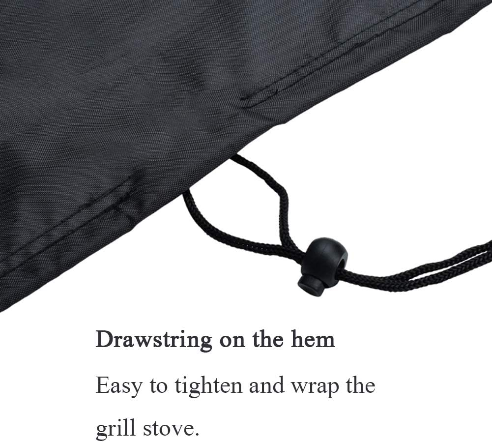 Valuehall Fire Pit Cover Waterproof 600D Outdoor Bowl Table Cover round Fire Pit Cover Patio Protective Cover V7084B (40 Inch) image number 3