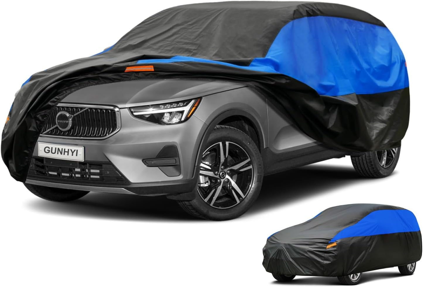 SUV Car Cover Waterproof Breathable, Outdoor Car Cover Rain Dust Sun UV Protection Universal Fit Qashqai,Volvo Xc40,Rangerover Evoque,Kia Sportage,Mini Countryman Etc. Fit Suv/4X4 (Up to 460Cm) image number 2