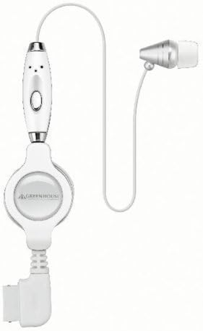 Green House GH-HF-MFW Hands-Free Earphone Microphone FOMA White