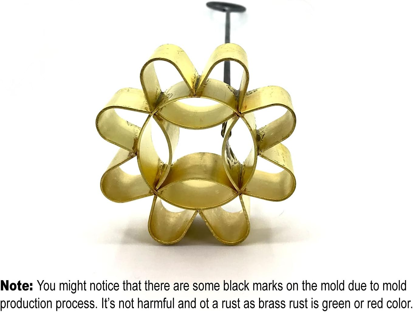 Goldleafking | Dok JOK Brass Mold - Size S Small - Thai Sunflower Cookies Molds 2.5 Inches image number 1