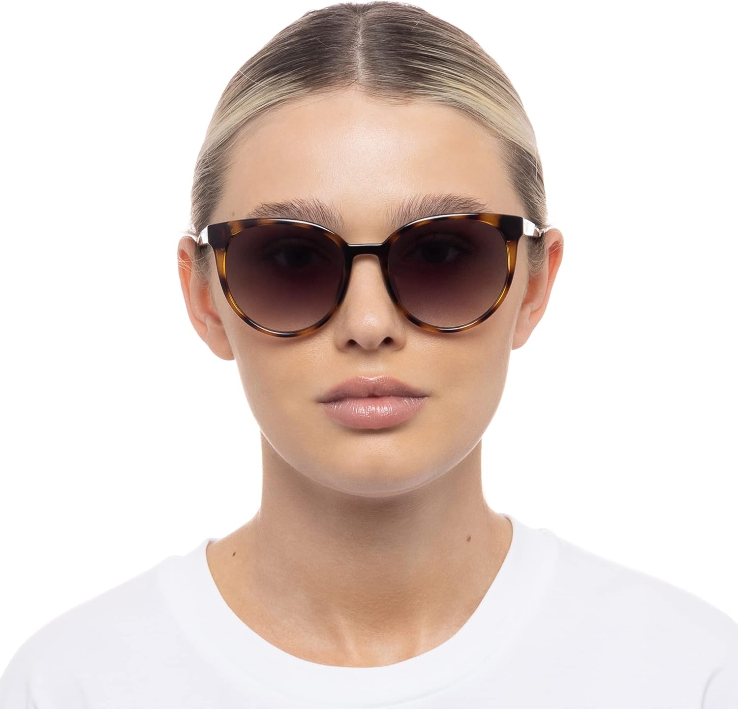 Le Specs Women'S Armada Sunglasses Stainless Steel Glass Brown image number 3