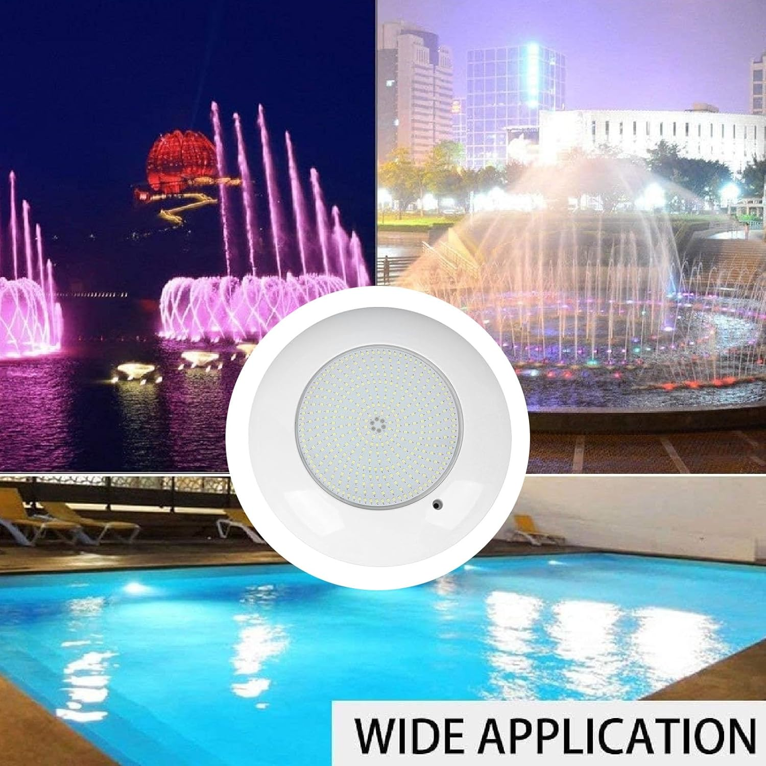 Marhynchus Pool Light AC12V 25W LED IP68 Water Resistant Swimming Pool Underwater Light for High Bay Low Bay Swimming Home Aquariums image number 6