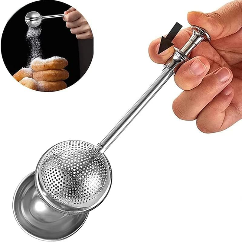 Good Grips Baker&rsquo;S Dusting Wand Flour and Spices for Sugar,2Pcs Powdered Sugar Shaker Duster Flour Dispenser Shaker,Stainless Steel Powdered Sugar Shaker Duster Flour Duster Spices Sugar Shaker Duster image number 3