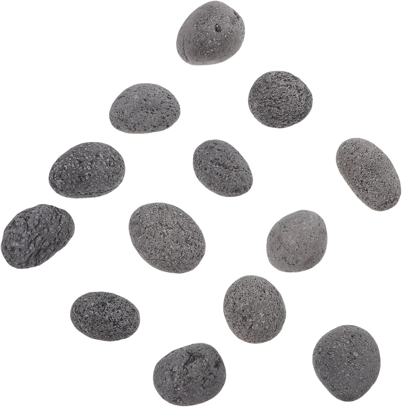 Natural Volcanic Lava Rocks for Fire Pit 1Kg Bag 3-5Cm Reusable Decorative Stones for Outdoor Fireplace Gas Grill Hearth Landscaping image number 1