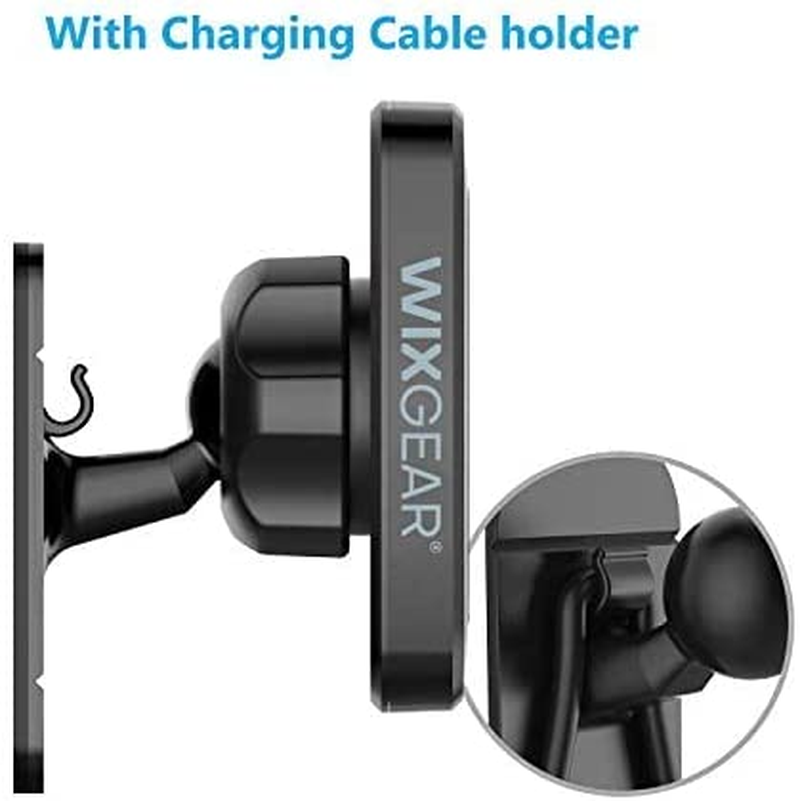 Wixgear (2 Pack) Universal Stick on Dashboard Magnetic Phone Car Mount, for Cell Phones and Mini Tablets with Fast Swift-Snap Technology, (Newer Bigger Model) image number 5