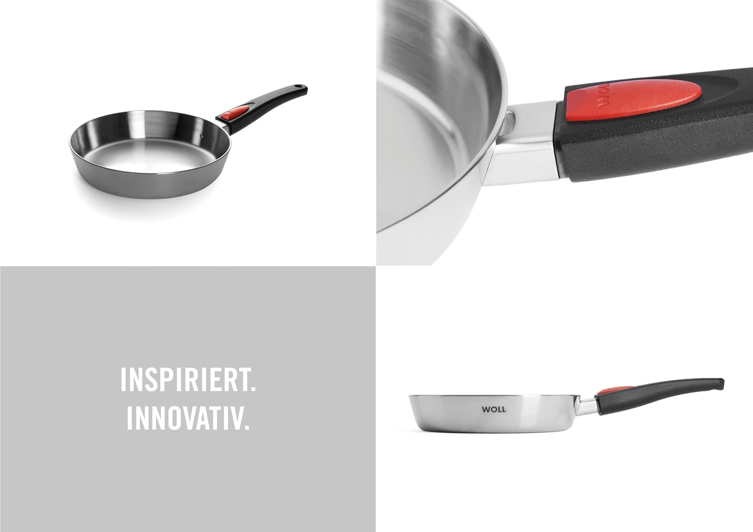 Woll 1524CO Pan with Removable Handle 24 Cm Diameter 5 Cm Height Stainless Steel Multi-Layer image number 1