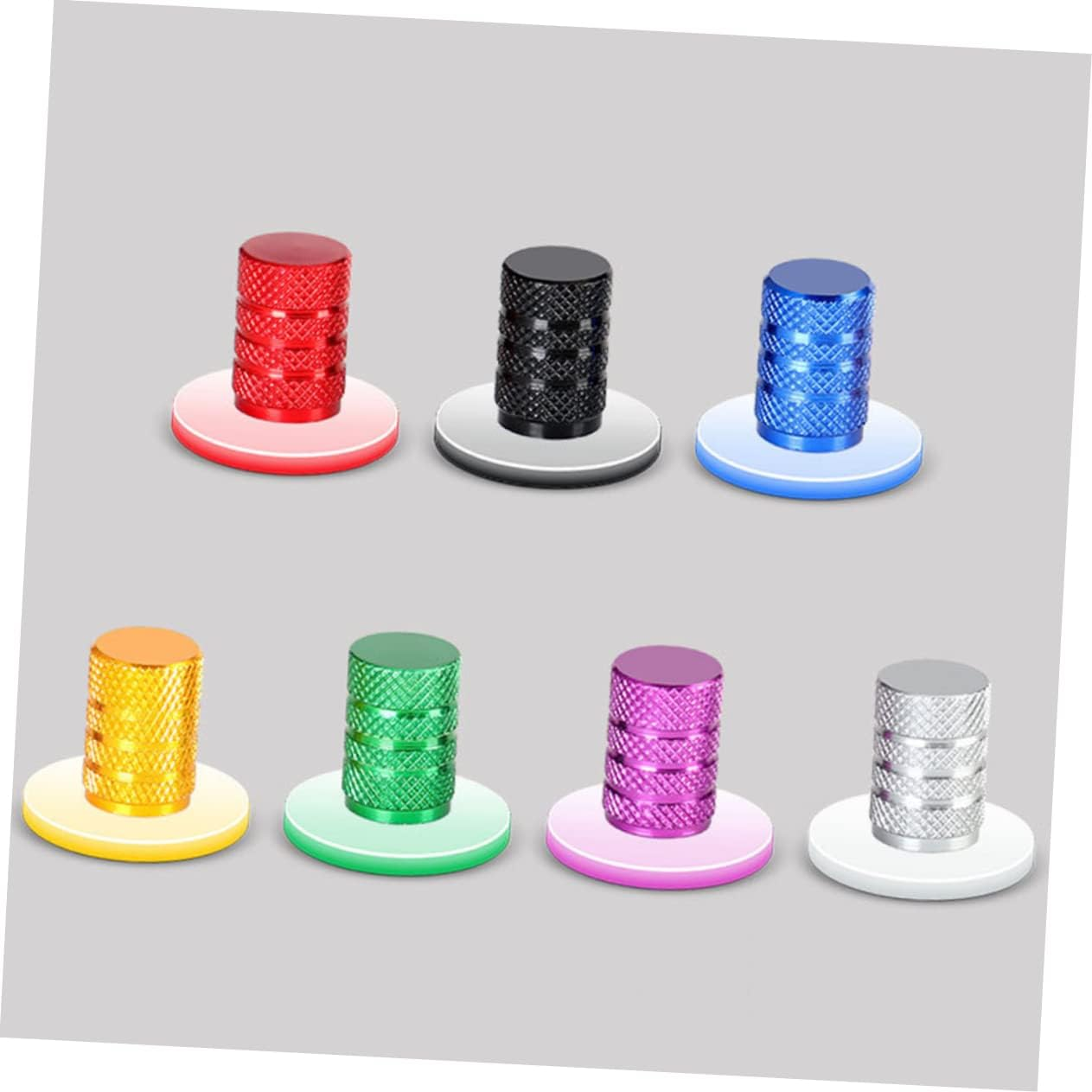 ULTECHNOVO 80Pcs Car Tire Stem Caps Aluminum Tire Wheel Rims Stem Air Caps Tyre Cover Screw Cover Suitable for Car Random Color image number 4