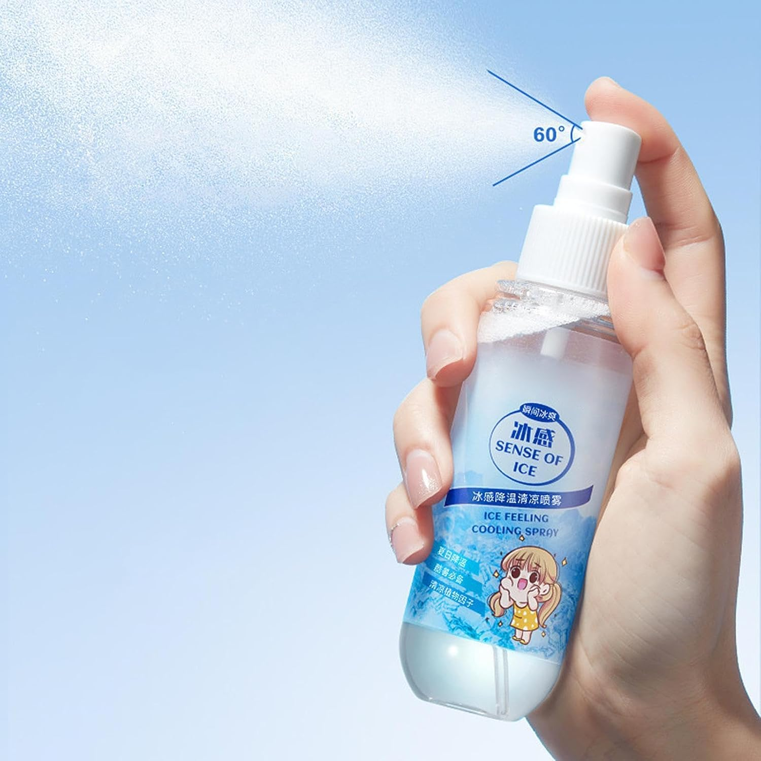 Cooling Mist Spray - Rapid Cooling Mintt Fragrance | Hydrolate Body and Face Cooling Mist | Soothing Calming Cooling Agent | Cooling Spray for Skin & Stress Relief Exercise Home Gym Use image number 4