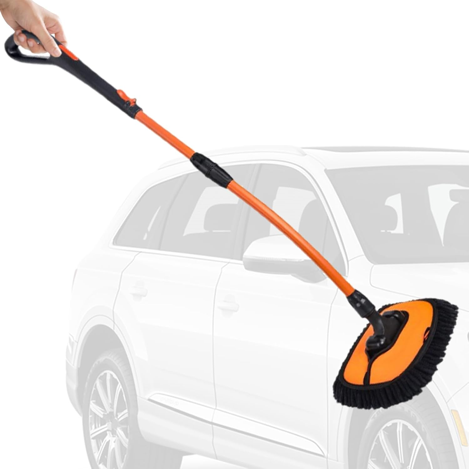 Rukjmqi Car Wash Brush Mop - Car Cleaning Care Brush | Long Handle No Scratch Extendable Duster for Automotive Truck Vehicle Dirt Dust Detailing Auto Washing image number 5