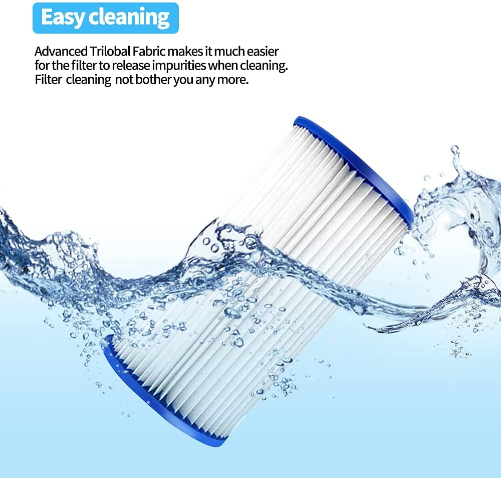 Replacement Set for Intex Swimming Pool Filter Cartridge Type a 29002 (2 Filters) image number 4