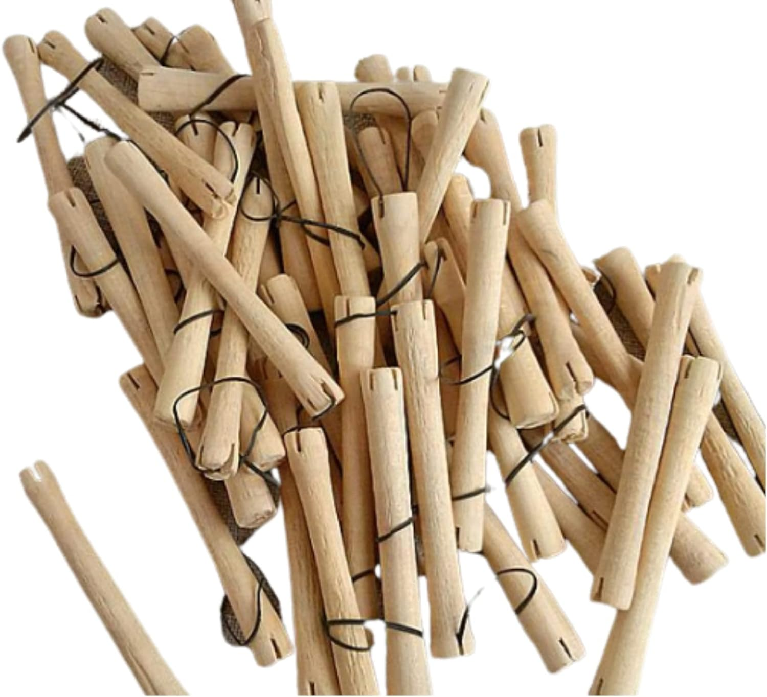 ESTAVITO Wooden Hair Curler Rollers | for Waves and Curls without Heat | Rollers Spiral Curls for Hair Styling | UNISEX | PACK of 20 PCS |