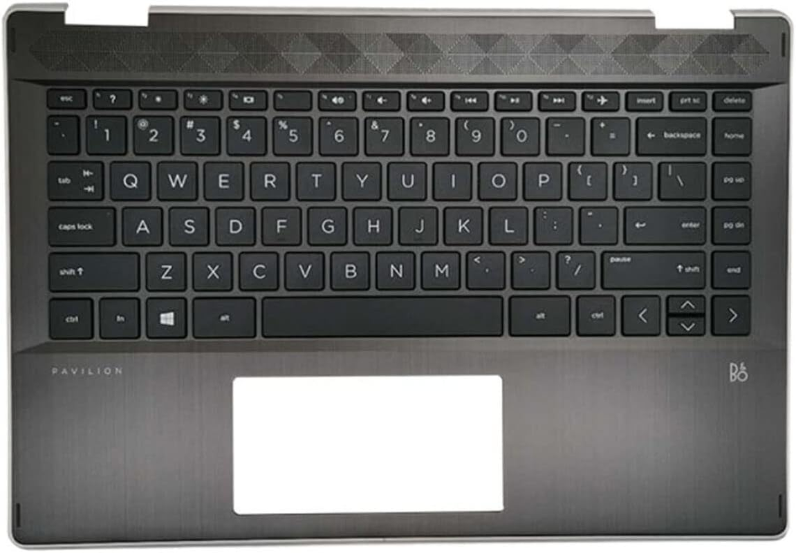 Wzqrps Replacement Laptop Upper Case Palmrest Backlit Keyboard Assembly Part for HP Pavilion X360 14-DH 14T-DH 14T-DH200 14-Dh0036T L53795-001 4600GG2T0001 image number 5