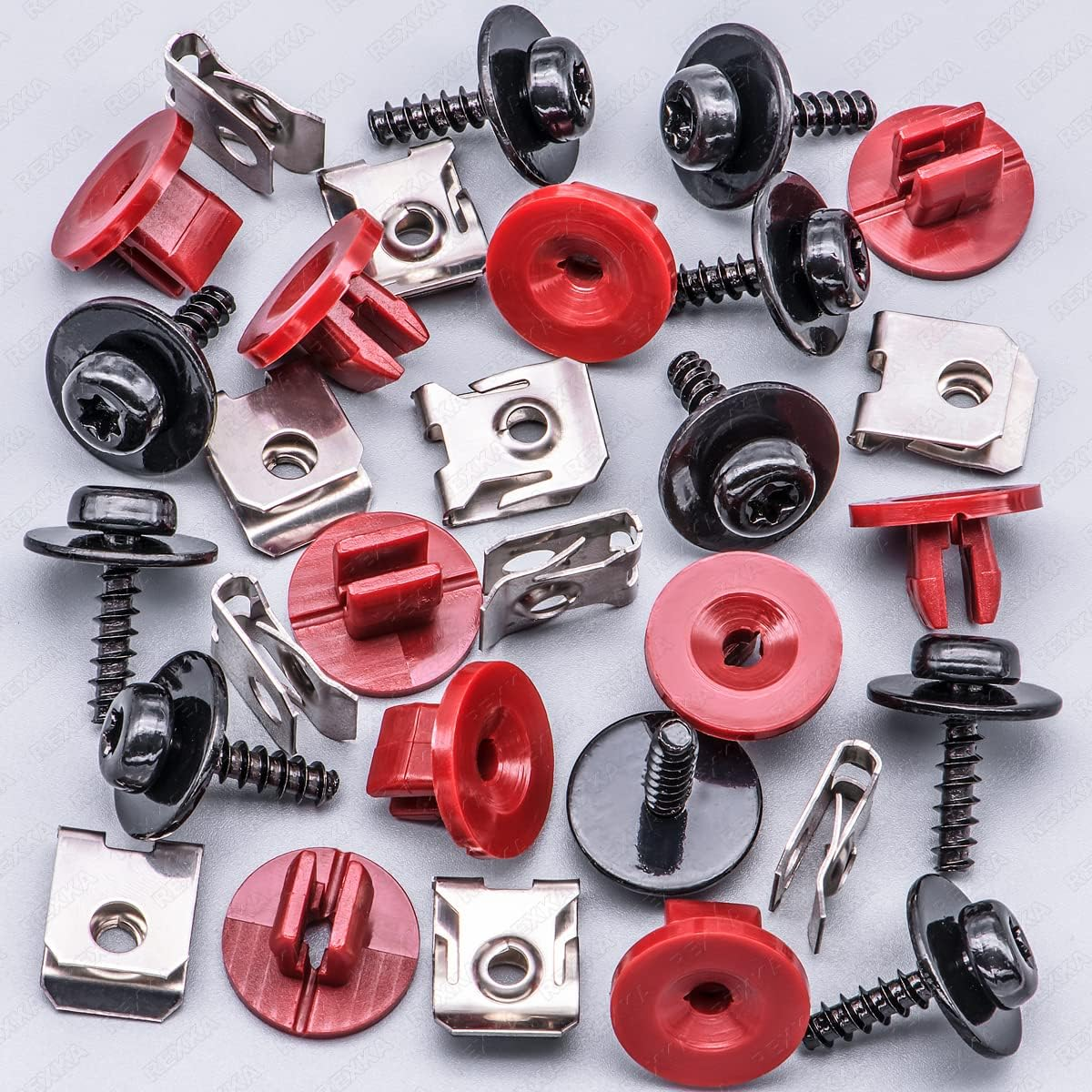 10 Sets T30 Engine Splash Shield Guard Undertray Cover Screws Bolt Nut Clip Kit Compatible with Ford Focus Fusion Escape Explorer C-Max Transit Connect Lincoln MKC image number 1