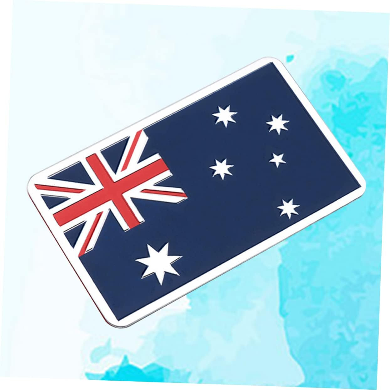 SUPVOX Metal Car Stickers Australia Flag Stickers for National Flag Car Stickers Nameplate Bumper image number 3
