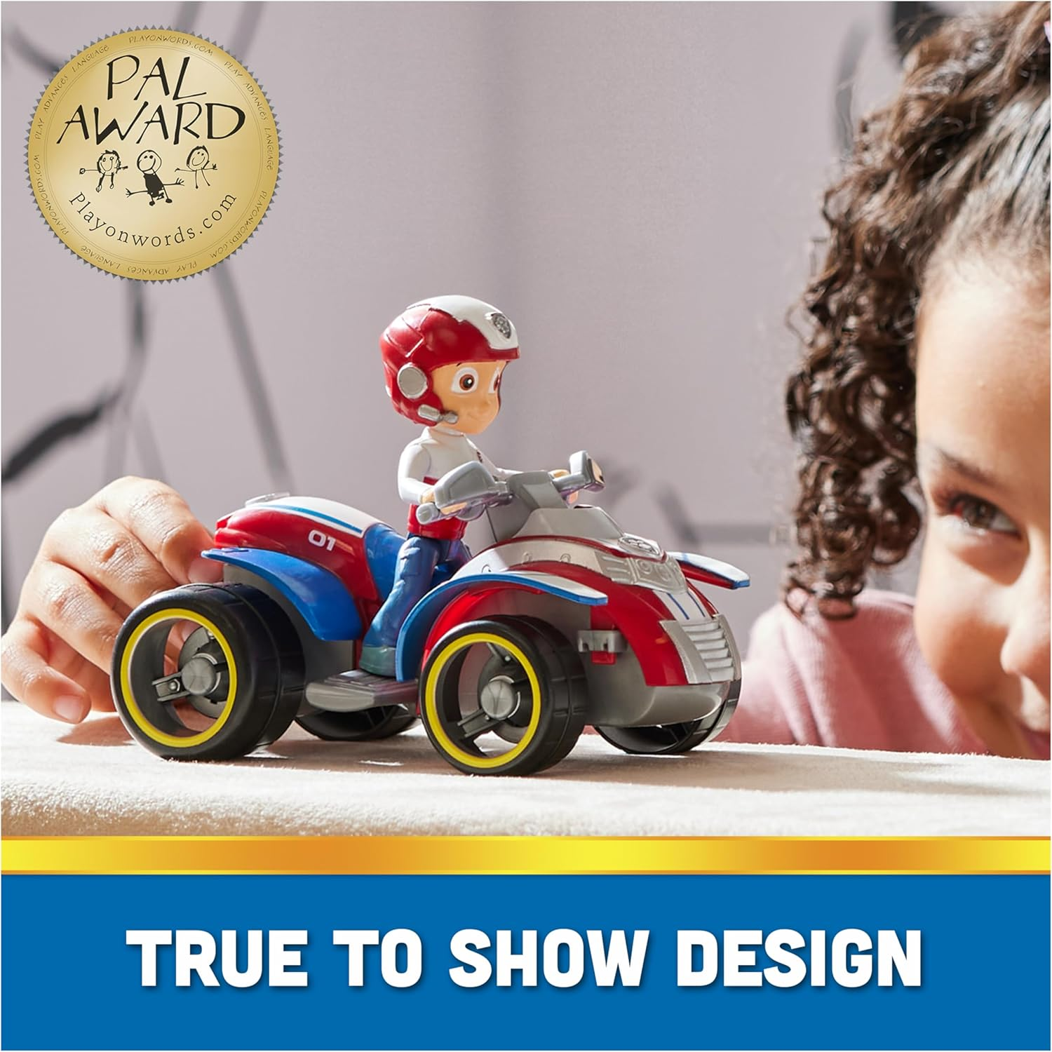 PAW Patrol, Ryder&rsquo;S Rescue ATV, Toy Vehicle with Collectible Action Figure, Sustainably Minded Kids&rsquo; Toys for Boys & Girls Aged 3 and Up image number 1
