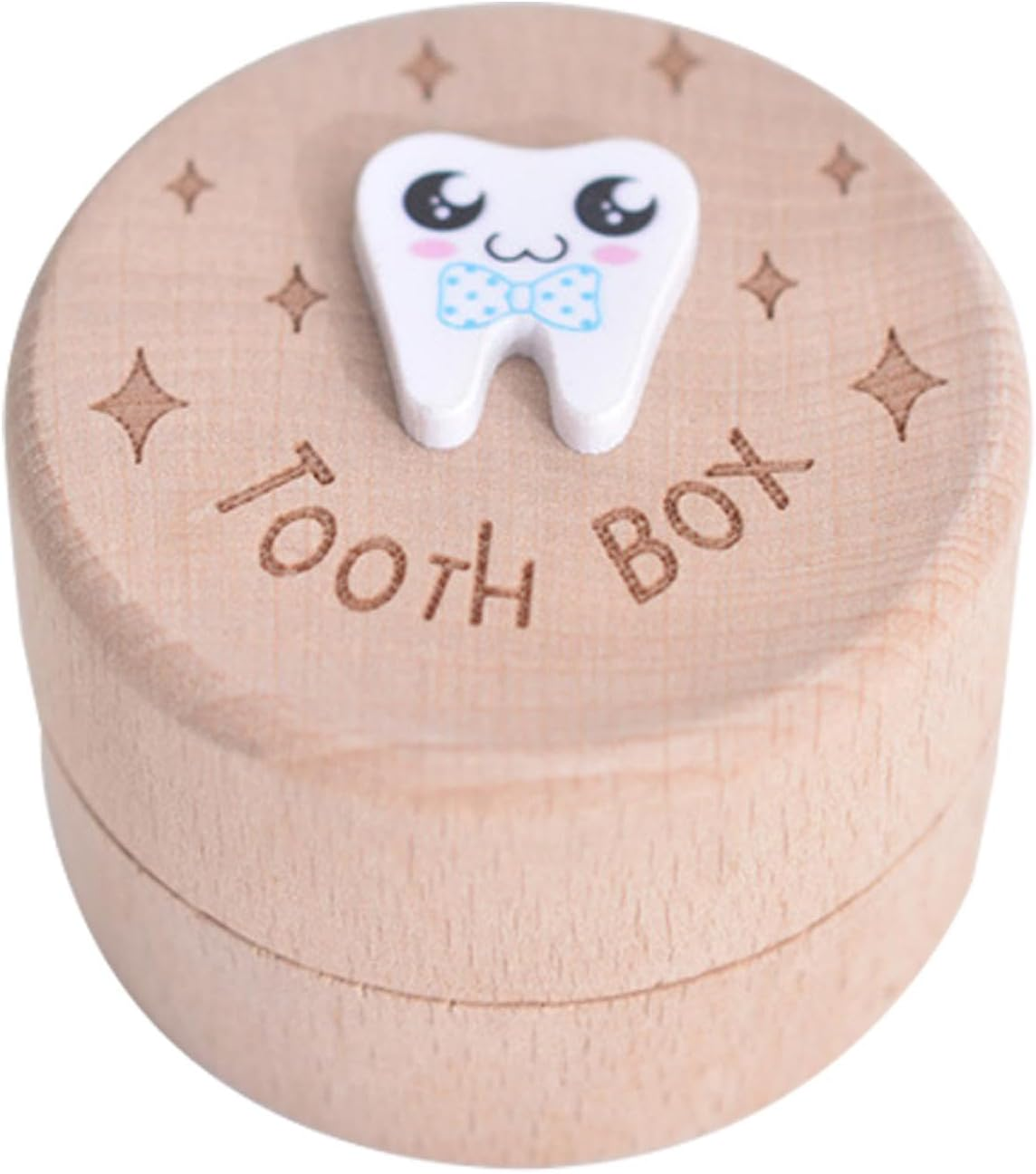 Tooth Holder for Kids Teeth - Dropped Teeth Wooden Storage Box | Tooth Keep Chest, Tooth Holder Storage Box for Kids Teeth First Tooth Keeper, Tooth Fairy Treasure Container and Keepsake Box for Girls - A image number 5