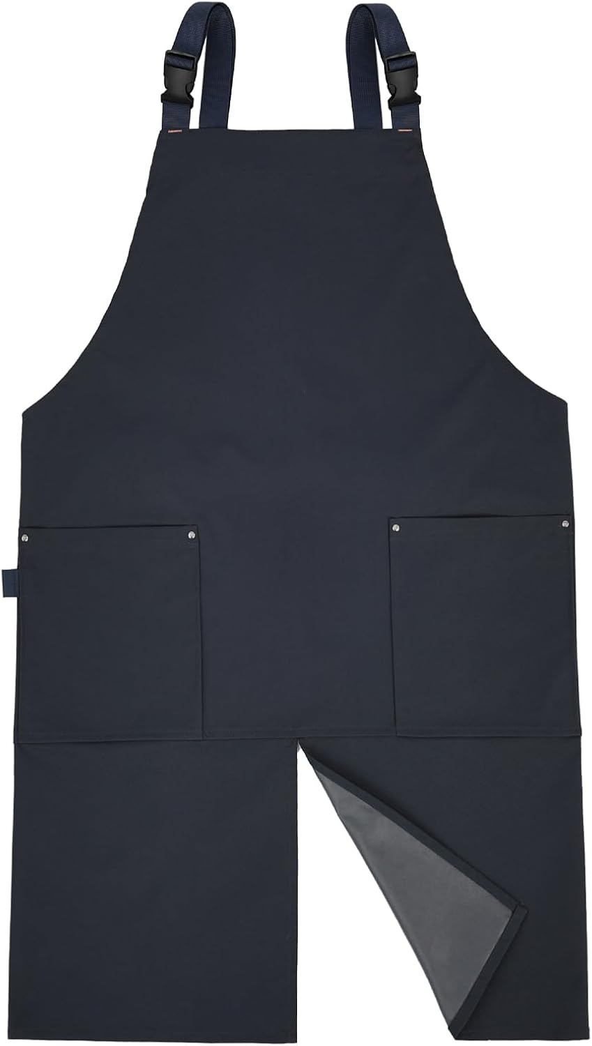 Surblue Pottery Aprons Split Leg Aprons with Pockets Adjustable Straps Waterresistant Split Apron for Women Men DIY Ceramic Pottery Art