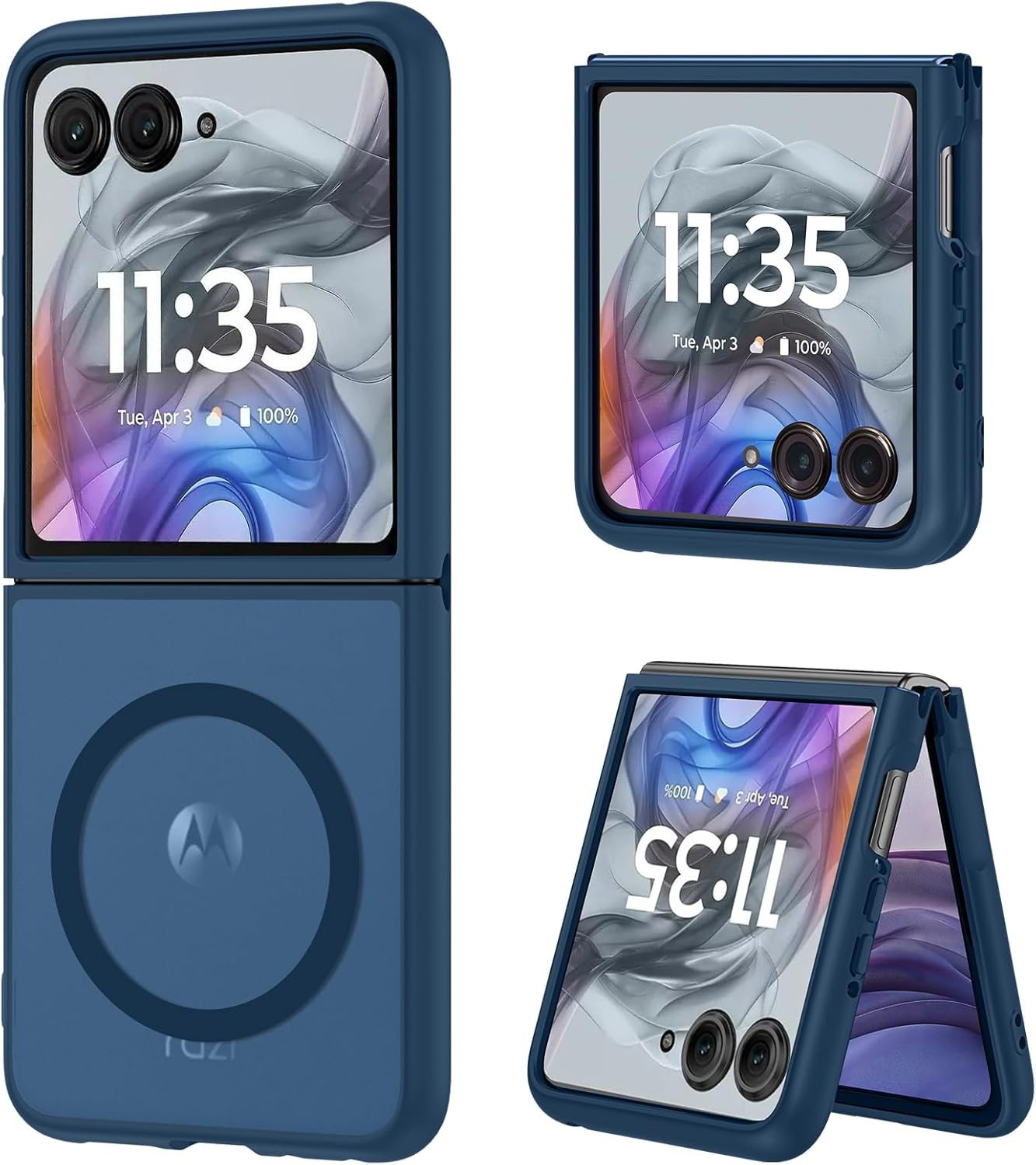 DUEDUE for Motorola Razr plus 2025/2024 Case, Moto Razr 50 Ultra 5G Case Magnetic, Protective Cover Shockproof Phone Case for Motorola Razr+ plus 2025/2024/Moto Razr 50 Ultra 5G 6.9", Green