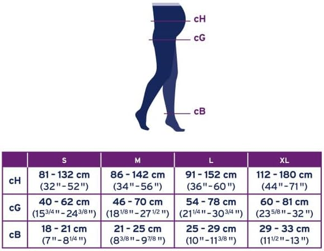 JOBST Maternity Opaque Compression Waist High Pantyhose Stockings, Closed Toe, 15-20 Mmhg Support for Legs during Pregnancy image number 2