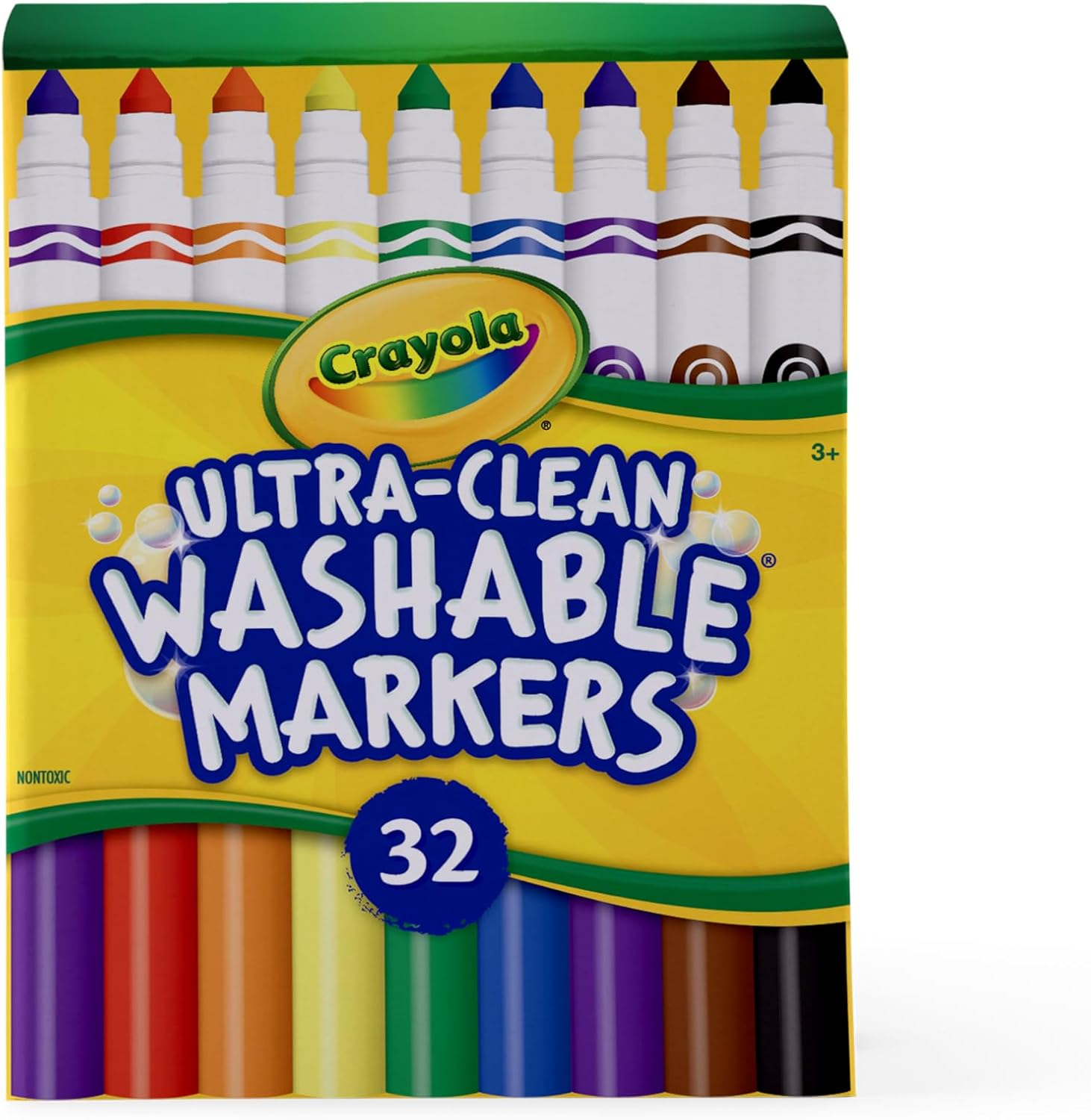 Crayola Ultra Clean Washable Broadline Markers Sharepack, 32 Count image number 3