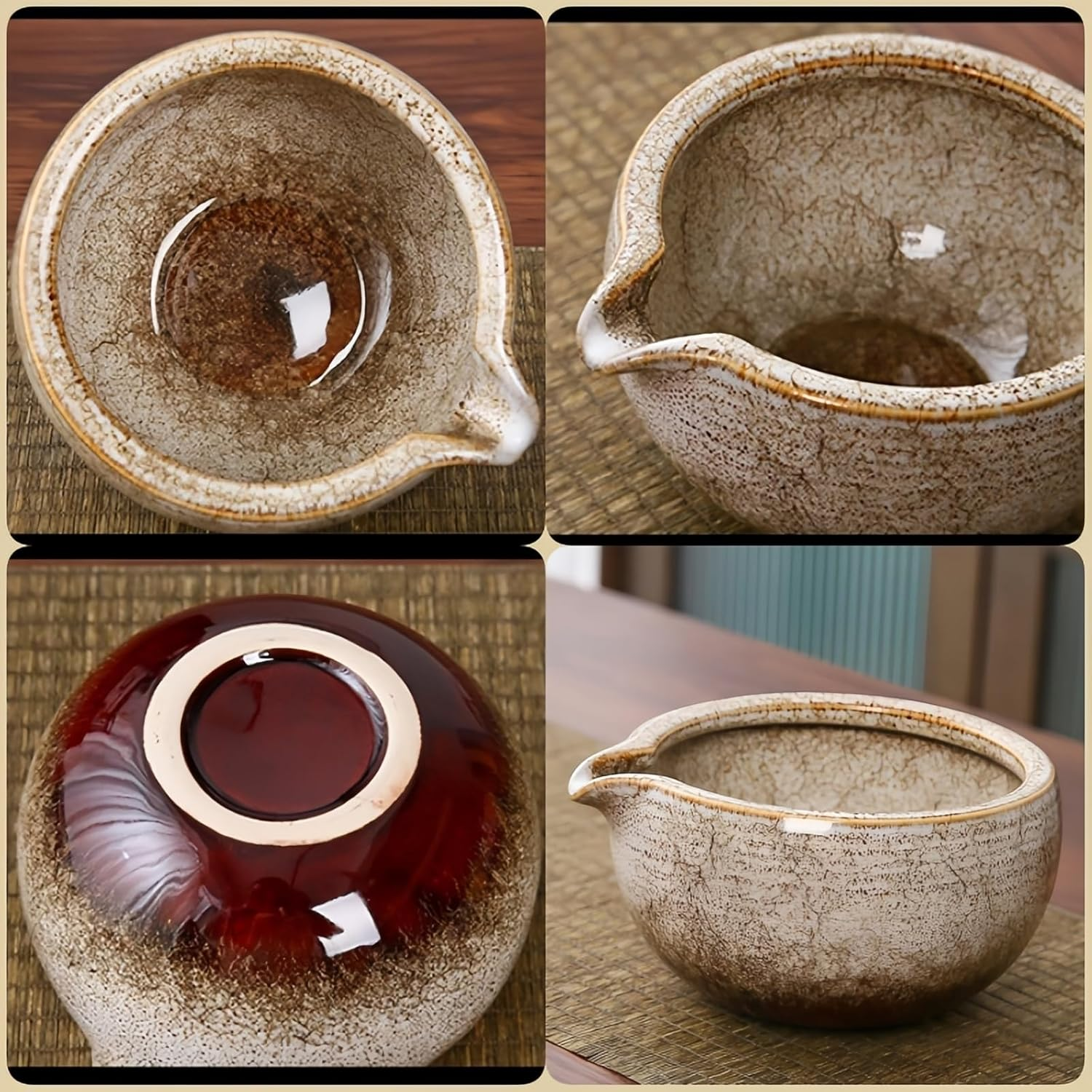 Matcha Whisk Set 9Pcs Matcha Bowl Sets Matcha Tea Bowl Bamboo Matcha Whisk Matcha Scoop Whisk Holder Scoop Holder Tea Cup Stainless Steel Tea Scoop Sifter Tea Cloth, Japanese Matcha Tea Kit image number 3