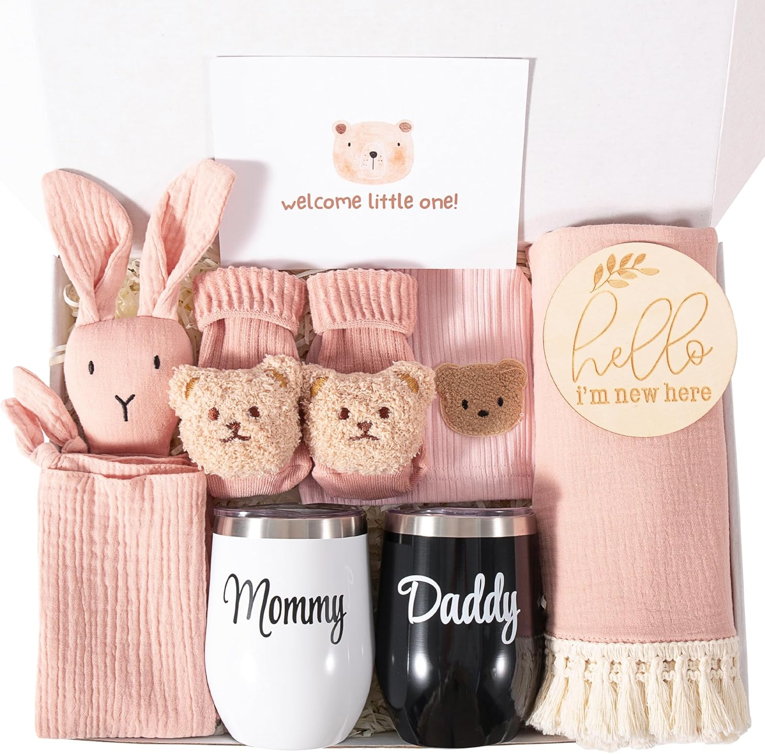 New Mom Gifts, Gender Reveal Gifts for Parents to Be, Pregnancy Gift Set for Expecting Mom, First Time Moms Gift Ideas, New Parents Gifts for Couples, New Baby Gift Basket for Baby Shower