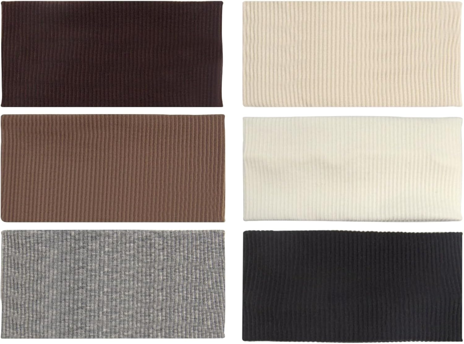 Pack of 6 Women'S Headbands, Elastic Width, Hair Band, Boho Soft, Headband Sport Yoga Fashion Hair Accessories image number 1