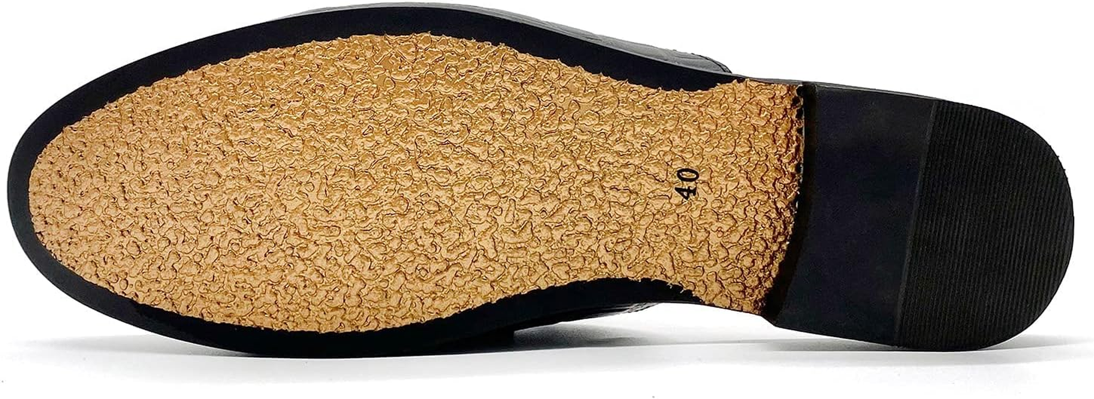 Youxiaoyou Men'S Dress Mule Slippers Suede Slip-On Loafers Velvet Backless Sandals Size 7-13 image number 3