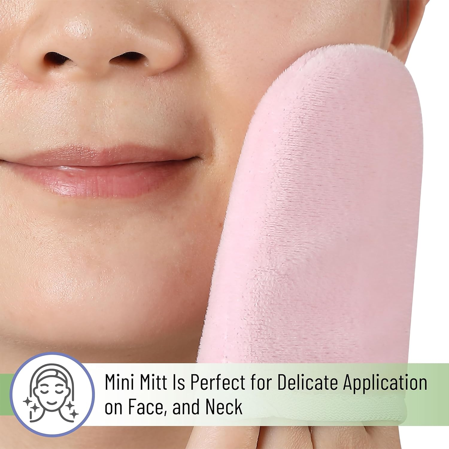 Slick Self Tanning Mitt - Pink, Tanning Glove for Self Tan Lotion - Brown image number 6