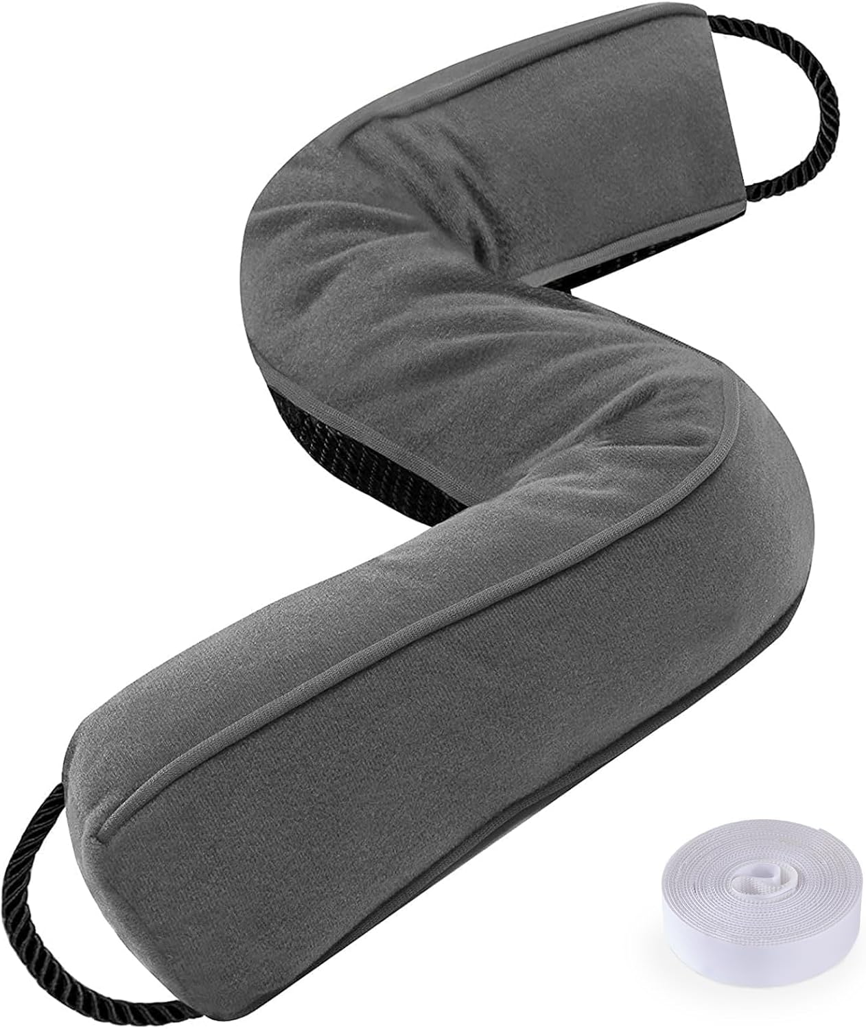 Sunolga 38" Door Draft Stopper Blocks Hot Cold Air with Removable Washable Cover for Gaps up to 3", All-Season Noise, Light, Dust and Wind Seal for the Bottom of Door and Window, Grey