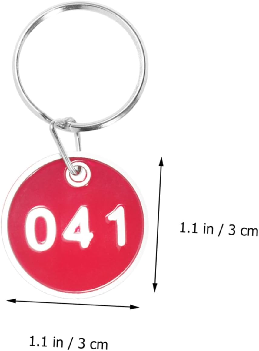 Levemolo Practical Metal Number Plates 50 Pcs Luggage Tags Number Tags for Luggage image number 6