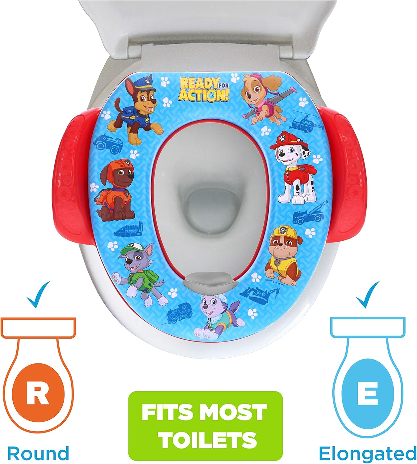 Nickelodeon PAW Patrol Rescue Pups Soft Potty Seat and Potty Training Seat - Soft Cushion, Baby Potty Training, Safe, Easy to Clean image number 3