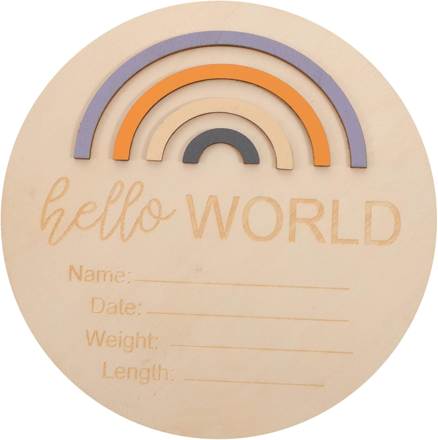 Wooden Monthly Milestone Cards for Newborn Girl Birth Announcement Sign Nursery Decoration Months Milestone image number 3