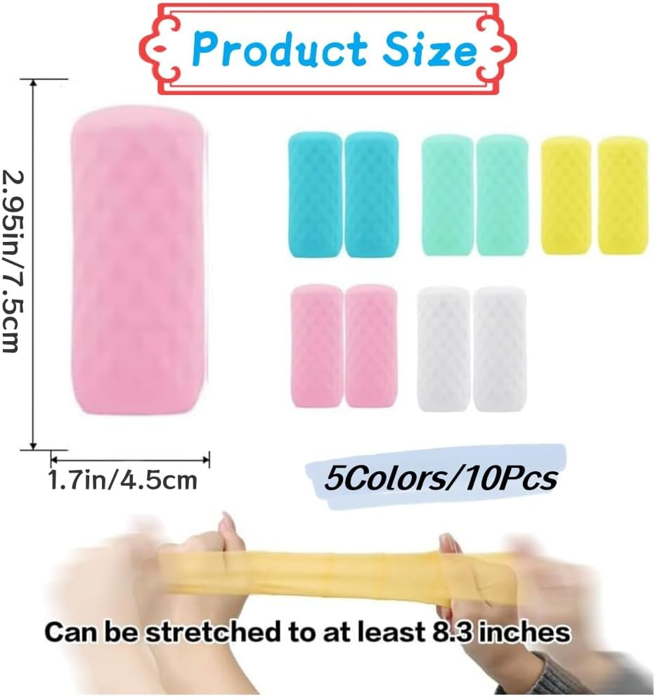 10Pcs Silicone Bottle Covers,Reusable Elastic-Sheathing Leak-Proof Travel Toiletries Caps, Silicone Travel Bottle Caps Fit Most Travel-Size Bottles(Multicolour) image number 4
