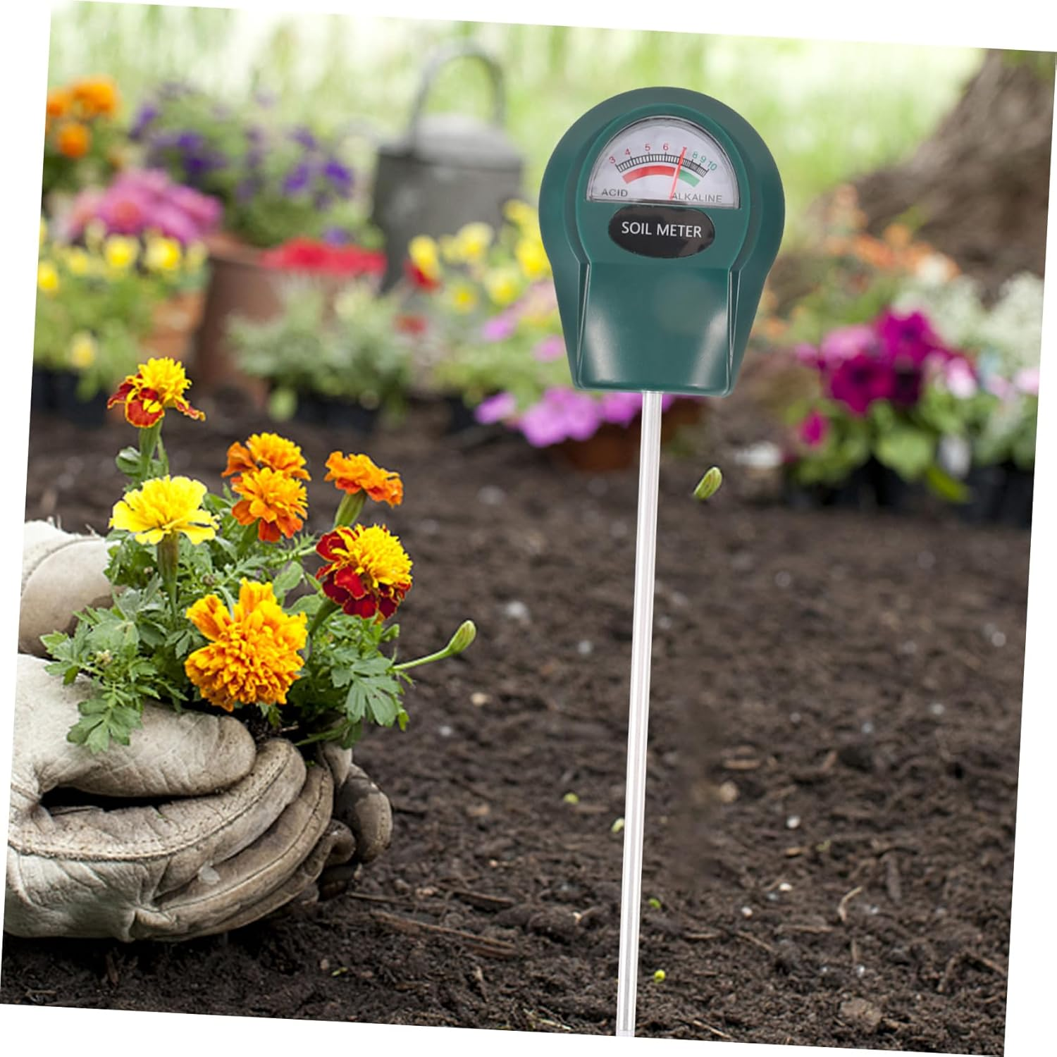 INOOMP Soil Ph Meter for Gardening and Lawn Care Accurate Soil Testing Tool Single Probe Outdoor Ph Tester for Farm and Garden Use image number 6