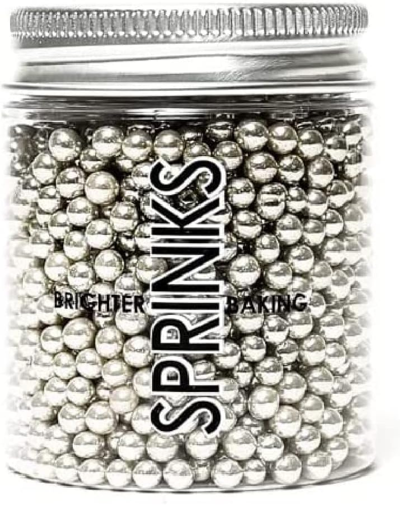 Sprinks Cachous Sprinkles 85 G, 4 Mm Size, Silver image number 1