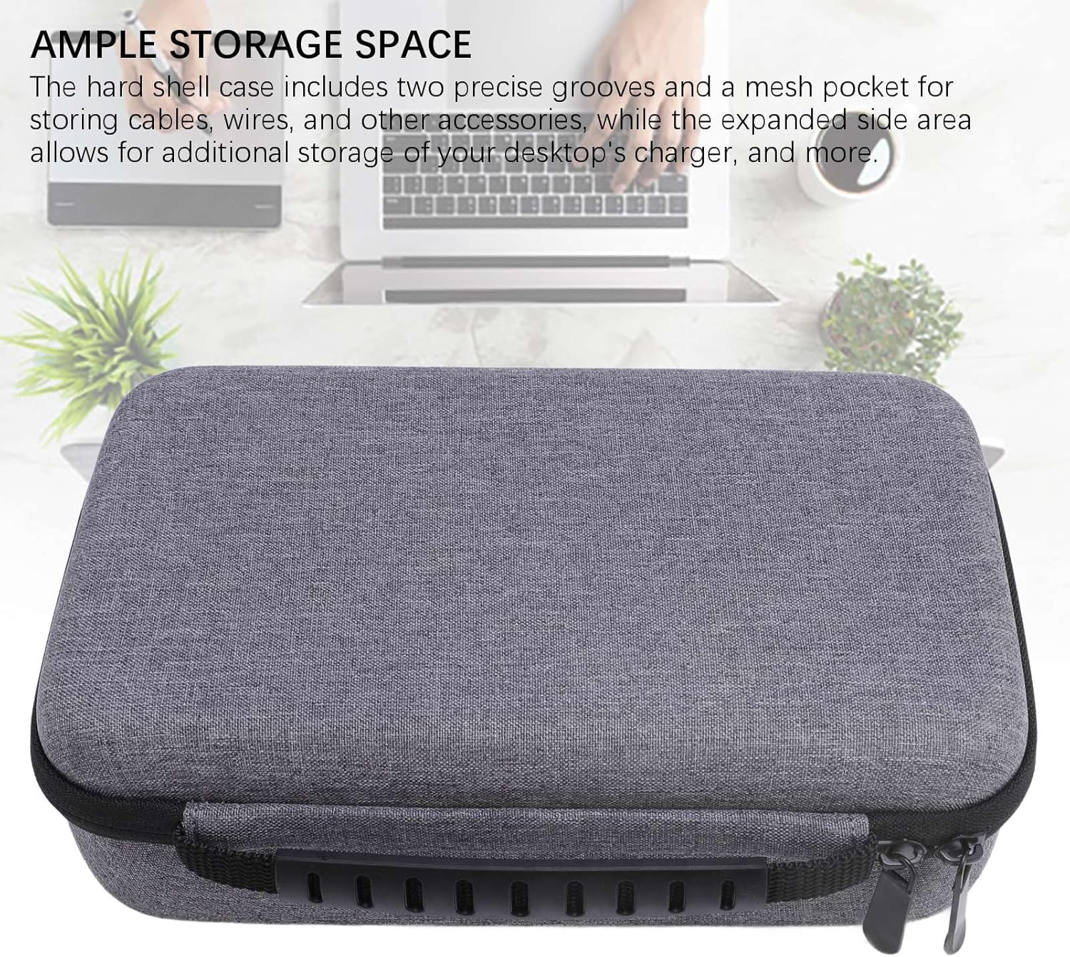 Premium Travel Hard Case for Mini Desktop Computers, EVA Nylon Portable Storage Bag with Handle, Protective Carrying Case Fits Small Form Factor PC Accessories image number 1