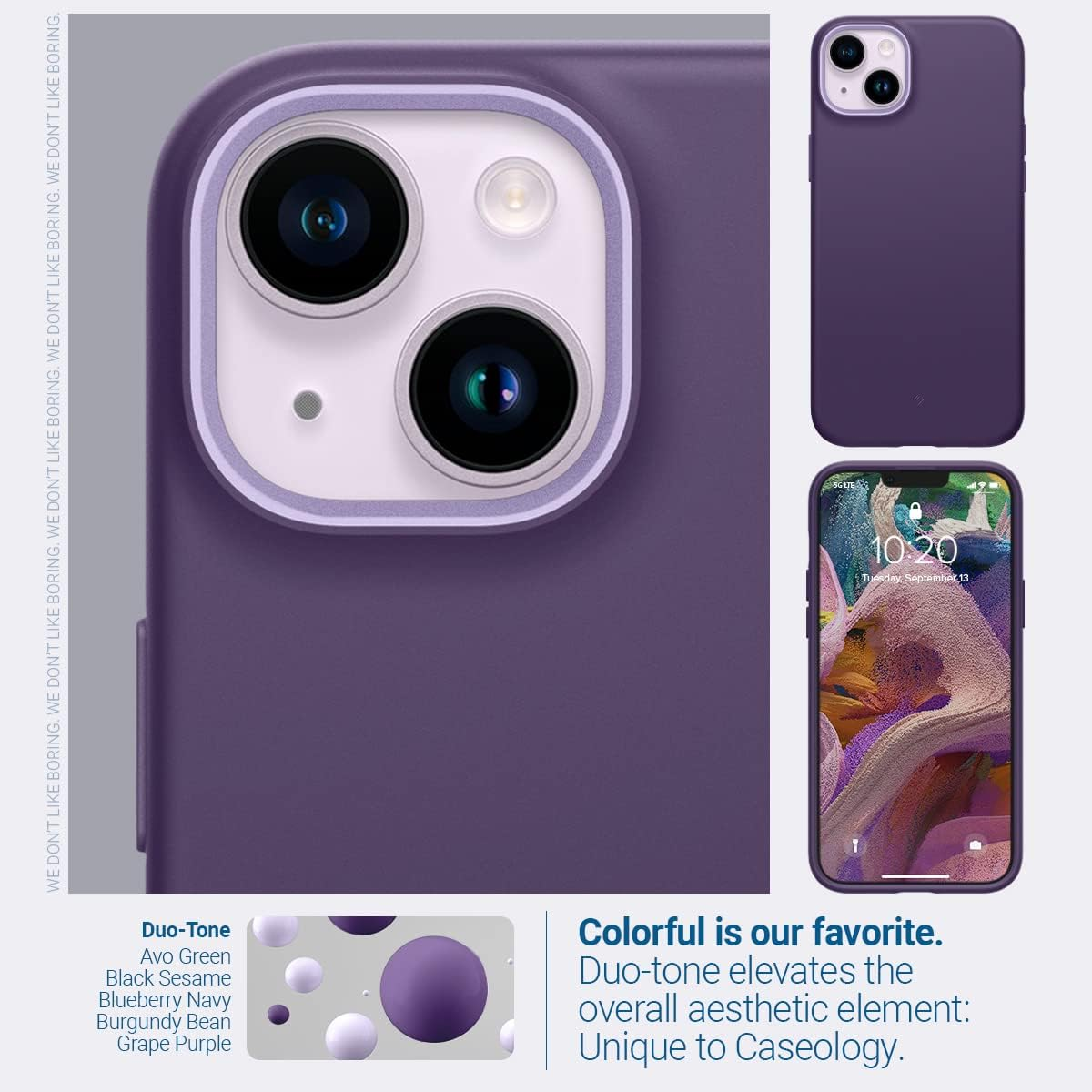 Caseology Nano Pop 360 Case for Iphone 14 - Grape Purple image number 6