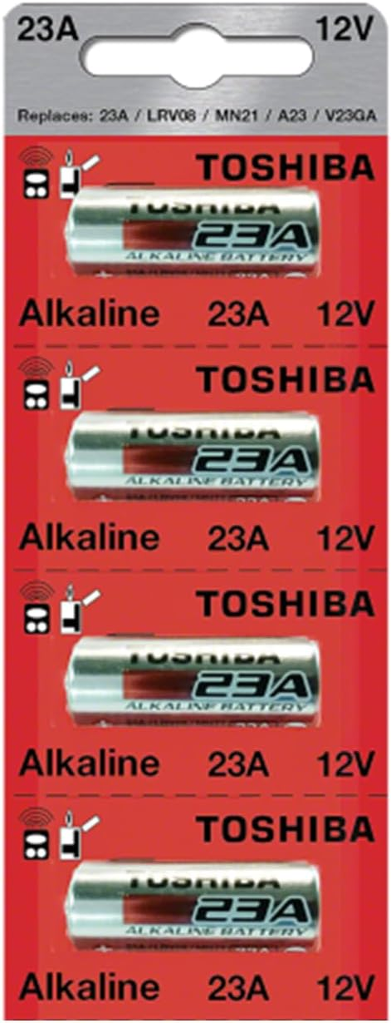 Toshiba A23S A23 GP23AE MN21 23GA 12 Volt Battery (4 Batteries) image number 3