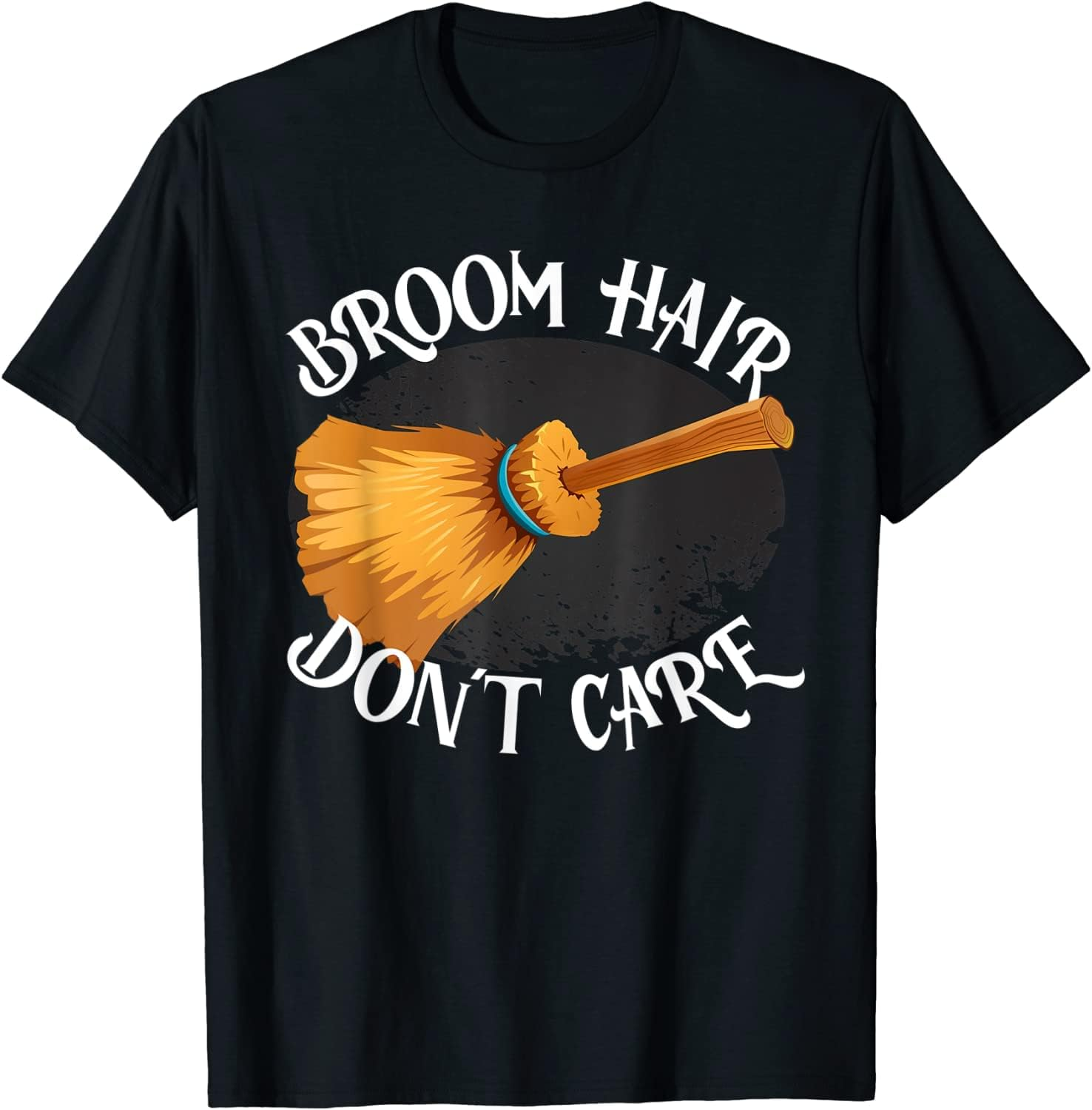 Vidiamazing Funny Broom Hair Don'T Care Messy Hair Shampoo Care Ds1090 T-Shirt image number 1