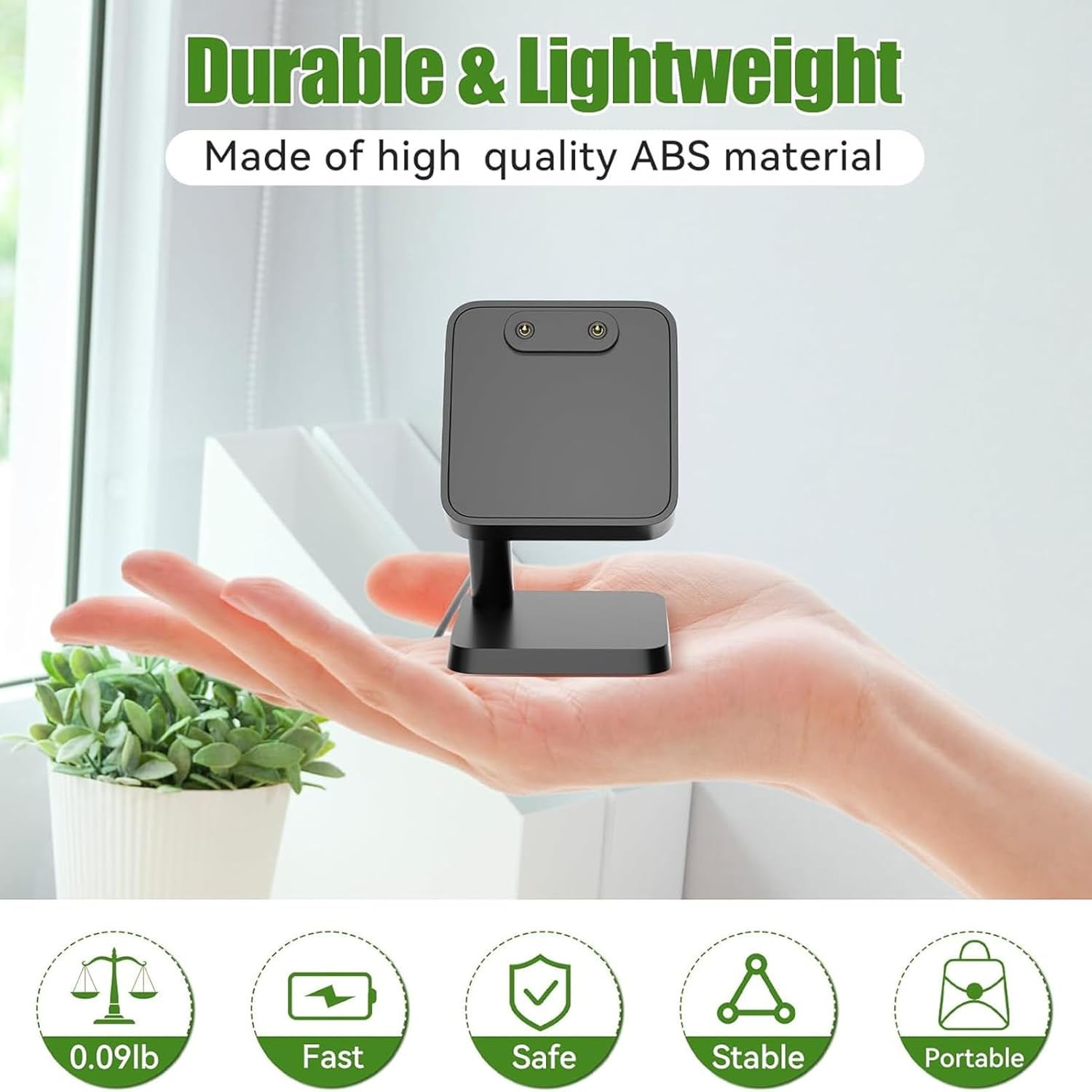 Dpofirs Charger Dock Stand for FIT 3 Smartwatch, Magnetic Charging Dock for FIT 3 SM-R390 Charge Station Base, with 3.3Ft USB Charging Cable image number 4