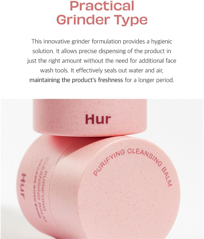 Purifying Cleansing Balm, Sherbet-Type Formulation, Practical Grinder Type - Effectively Eliminating Makeup Residue and Blackheads without Causing Dryness or Irritation