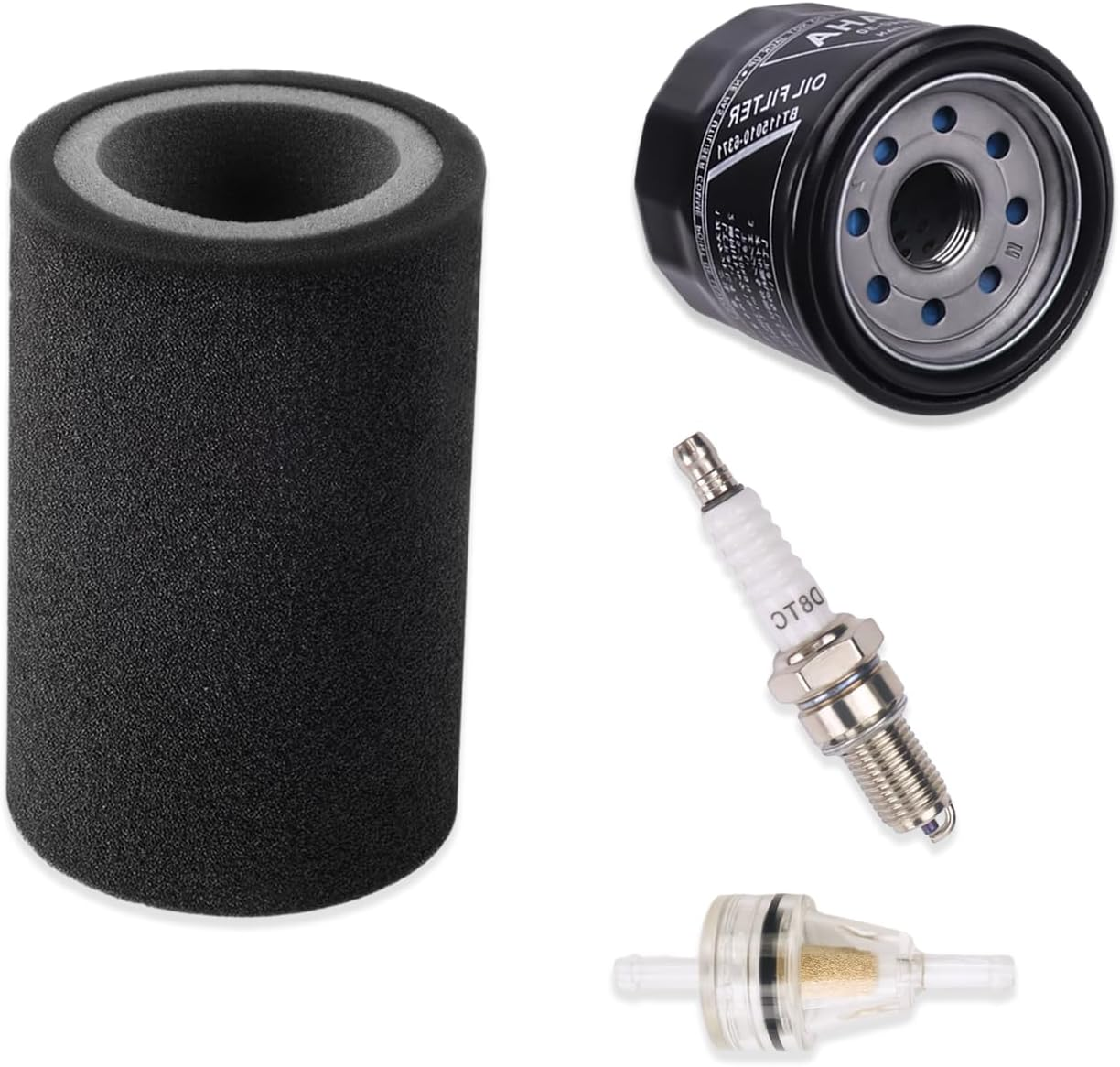 Air Filter Foam Oil Filter Fuel Filter Spark Plug for Yamaha Bruin 350 2004-2006 Grizzly 350 450 2007-2014 Wolverine 450 2006-2010 Wolverine 350 2006-2009 Kodiak 450 400 2004-2006 5UH-E4451-10-00 image number 4