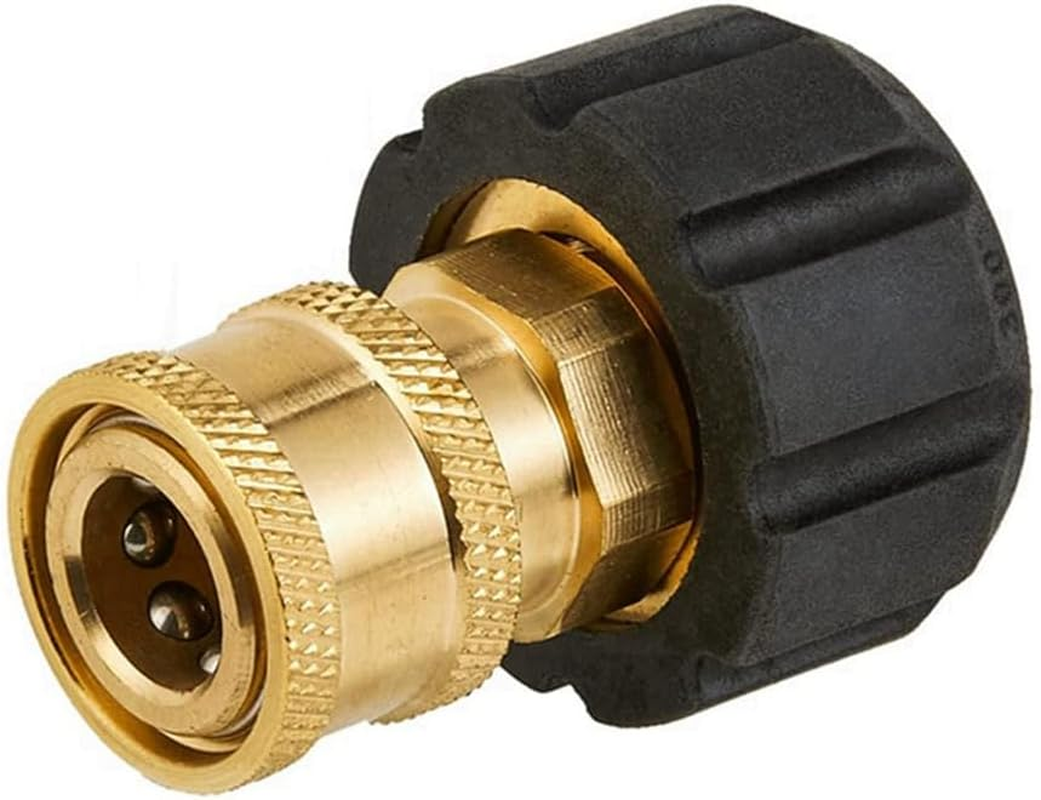 High Pressure Washer Adapter Set Quick Connect Kits Tool to Wand M22 to 1/4 Quick Connect image number 3